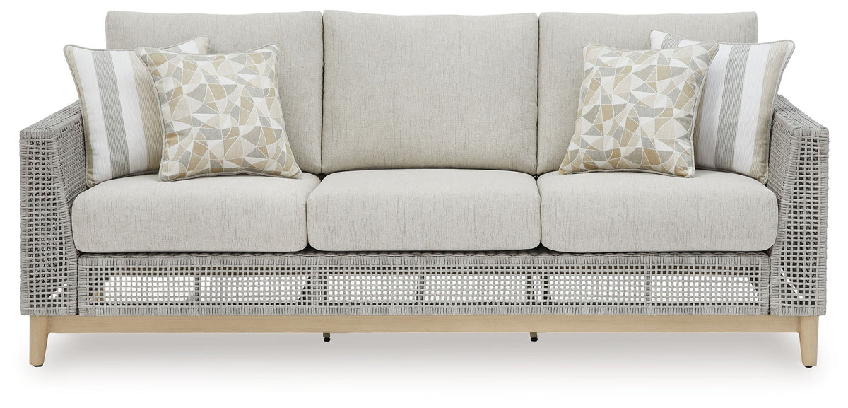 Seton Creek - Sofa With Cushion - Gray - R&R Furniture Gallery (Fountain Valley, CA)
