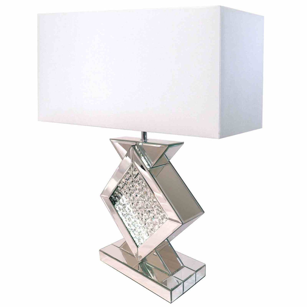 Desma - Table Lamp, Champagne/White