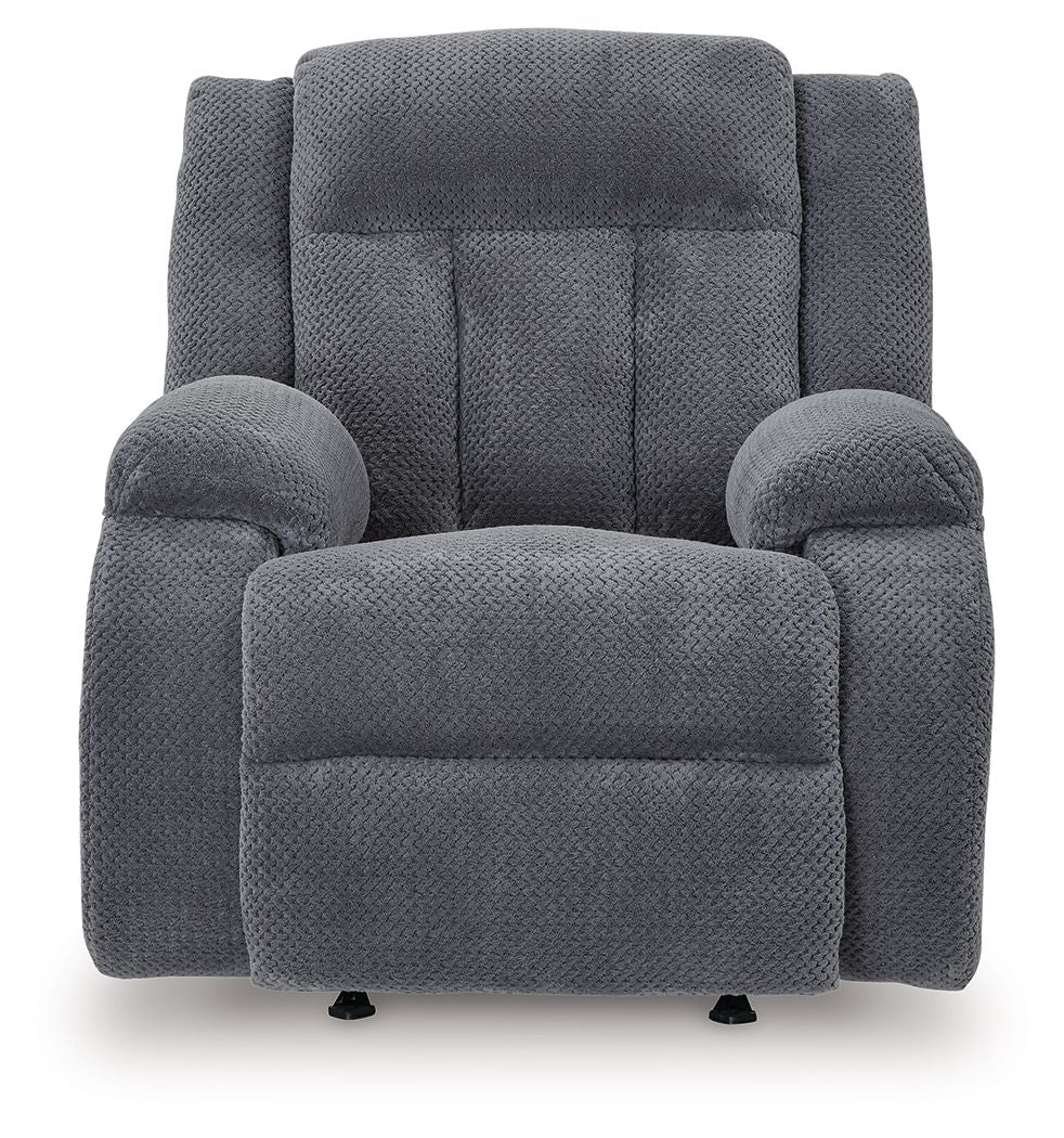 Observation - Power Rocker Recliner - Steel - R&R Furniture Gallery (Fountain Valley, CA)