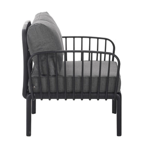 Outdoor Patio Club Chair, Waterproof Thick Cushion Deep Seating