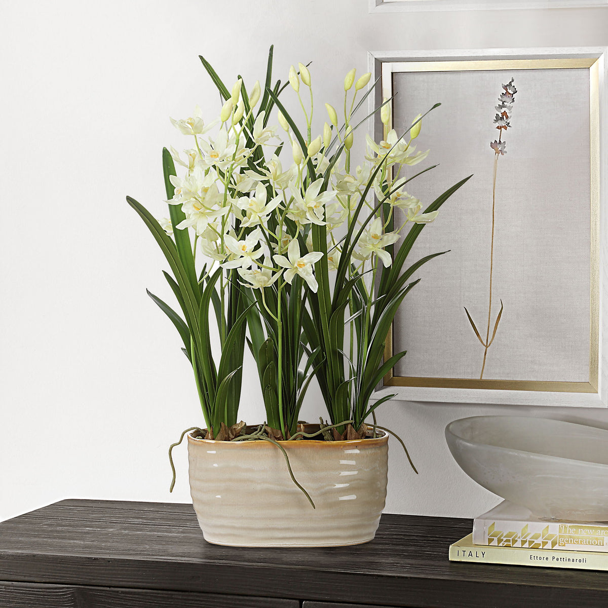 Ariana Orchid - Planter - Gray