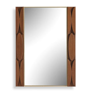 Macario - Mid-Century Wood Mirror - Woodtone
