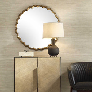 Cerrito - Round Mirror - Antique Brass