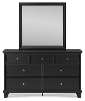 Lanolee - Dresser And Mirror - Black - R&R Furniture Gallery (Fountain Valley, CA)