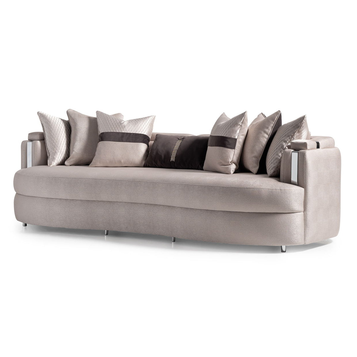 Carmela - Mansion Sofa - Zinc / Silver - R&R Furniture Gallery (Fountain Valley, CA)
