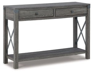 Freedan - Console Sofa Table - Grayish Brown - R&R Furniture Gallery (Fountain Valley, CA)