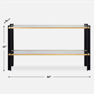Cunene - Contemporary Console Table - Black