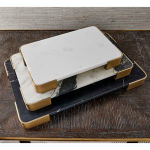 Elevated - Medium Tray/Plateau - Panda Marble