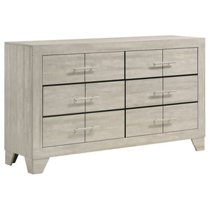 Strout - 6 Drawer Dresser - Cream