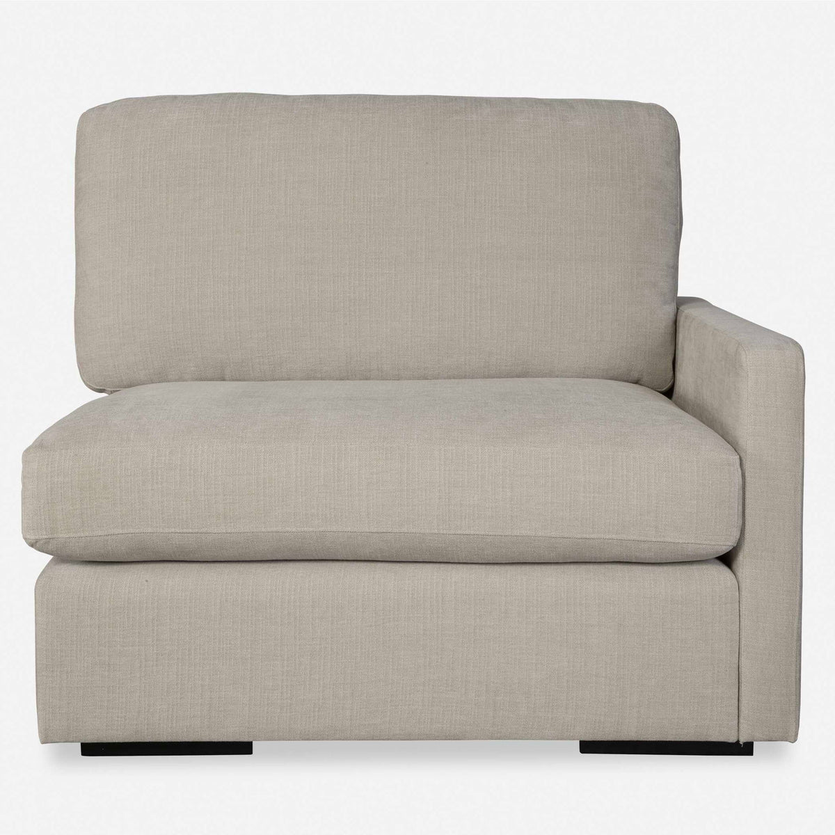 Uttermost Refuge sofa chaise with plush upholstery and sleek design, showcasing a comfortable, modern chaise lounge.