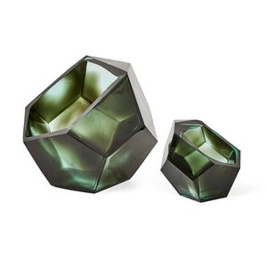 Emerald - Short Vases (Set of 2) - Green
