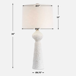 Sonata - Textured Table Lamp - White