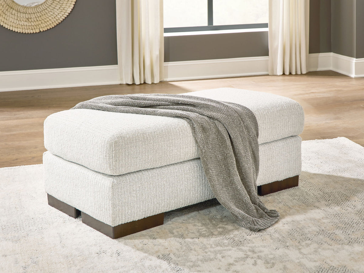Hartside - Ottoman - Frosted - R&R Furniture Gallery (Fountain Valley, CA)