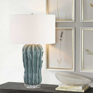 Niese - Glaze Table Lamp - Light Blue