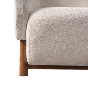 Modern Accent Chair With Recessed Arms And Tight Back