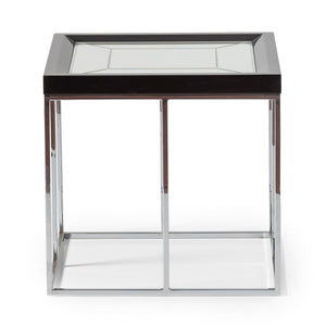 Carmela - End Table - Glossy Charcoal Sand - R&R Furniture Gallery (Fountain Valley, CA)
