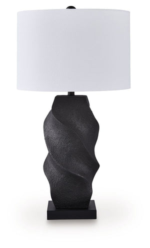 Amillion - Poly Table Lamp - Black - R&R Furniture Gallery (Fountain Valley, CA)
