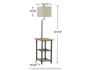 Shianne - Metal Tray Lamp - Black - R&R Furniture Gallery (Fountain Valley, CA)