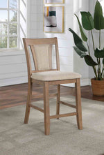 Upminster - Counter Ht. Chair (2/CTN), Natural Tone/Beige