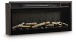 Entertainment Accessories - Fireplace Insert With Faux Birch Log Set - Black - R&R Furniture Gallery (Fountain Valley, CA)