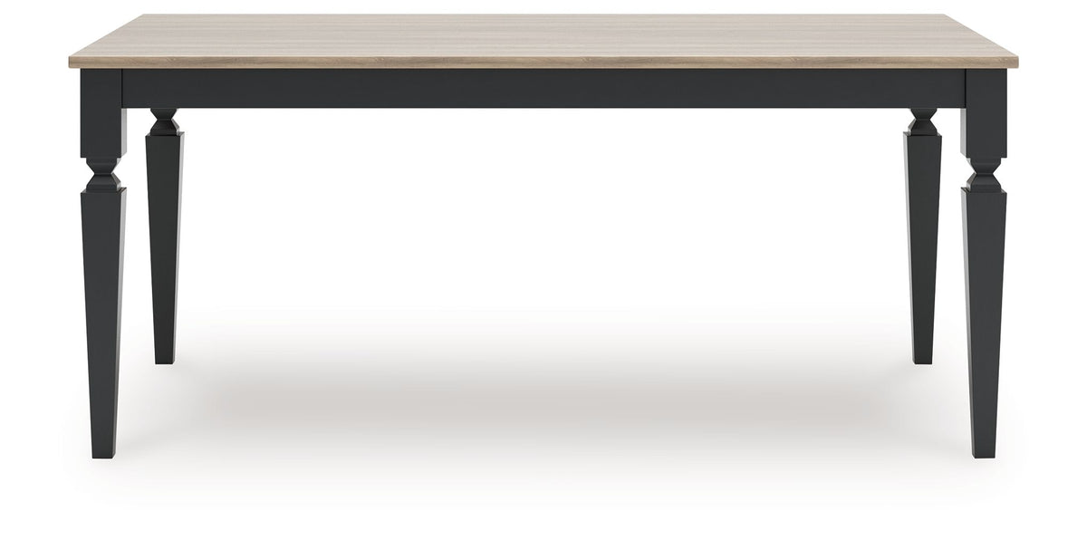 Brenkerton - Rectangular Dining Room Table - Grayish Brown / Black - R&R Furniture Gallery (Fountain Valley, CA)