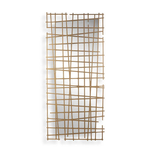 Golden Intersection - Mirrored Wall Decor - Brass