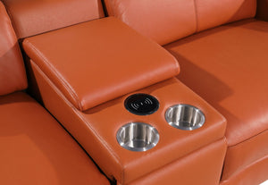1246 - 10-Piece U-Shaped Modular Power Reclining Sectional With 4 Power Recliners And Power Headrests