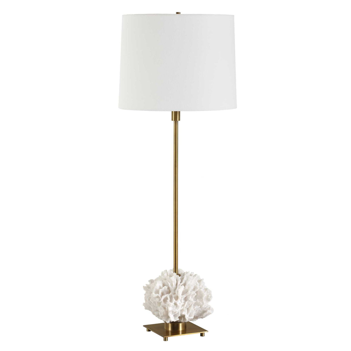 Caronia - Coral Buffet Lamp - Brass / Gold / White