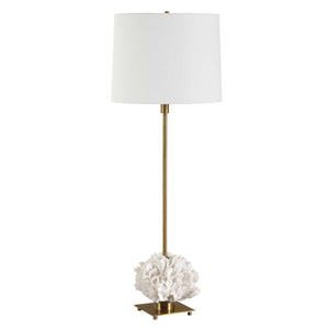 Caronia - Coral Buffet Lamp - Brass / Gold / White