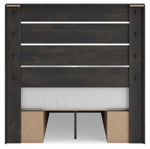 Hollivern - Panel Bed With Storage
