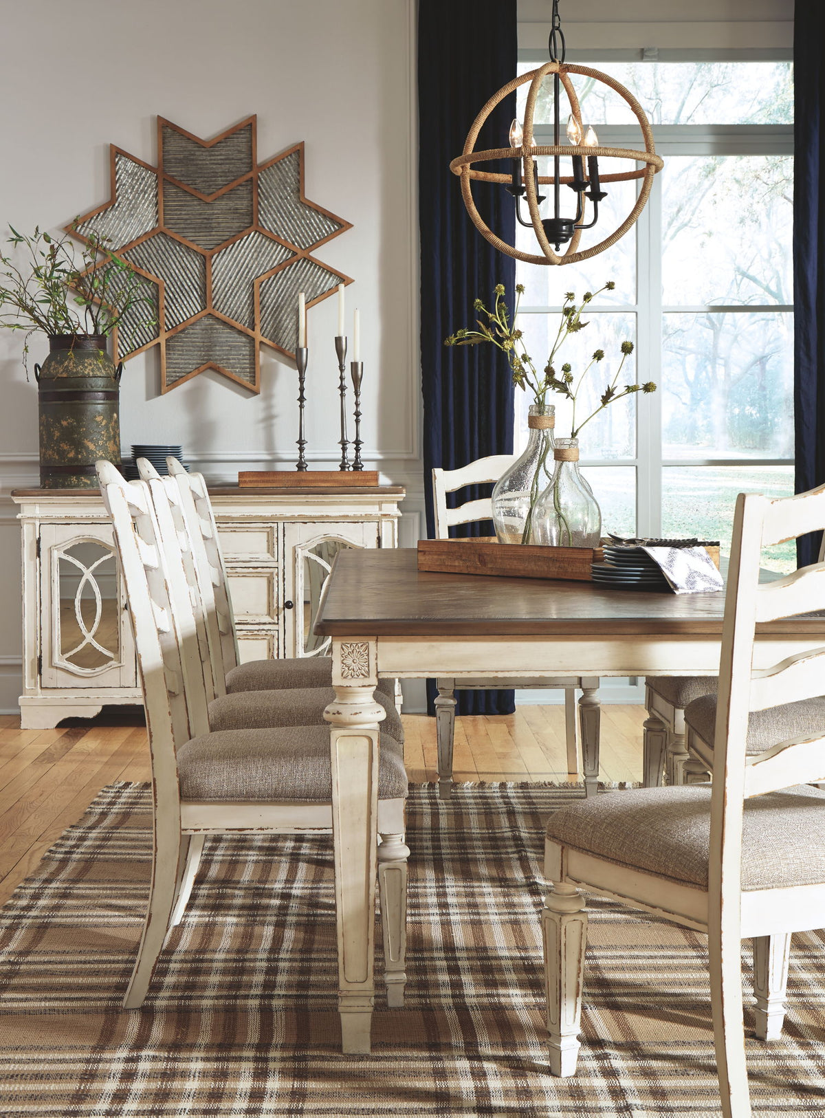 Realyn - Rectangular Dining Room Extension Table - Chipped White - R&R Furniture Gallery (Fountain Valley, CA)