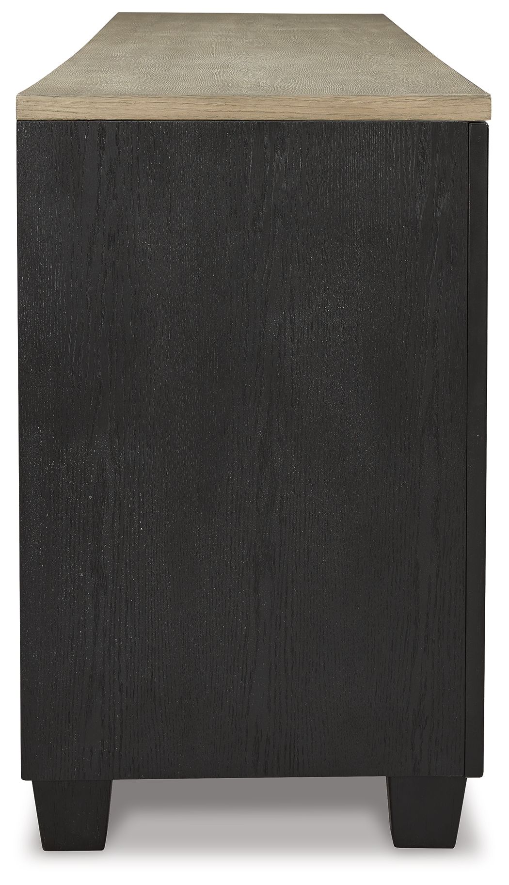 Foyland - XL TV Stand w/Fireplace Option - Black / Brown - R&R Furniture Gallery (Fountain Valley, CA)