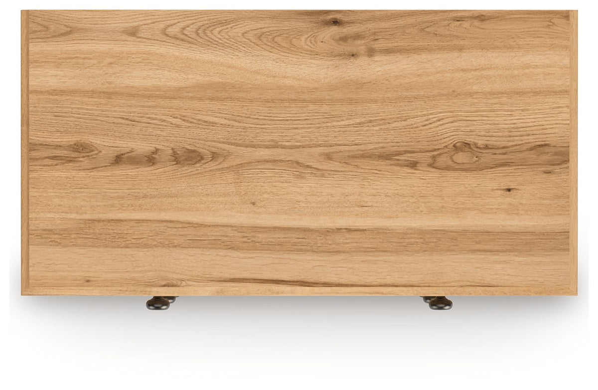 Aleaport - Five Drawer Chest - Warm Brown - R&R Furniture Gallery (Fountain Valley, CA)