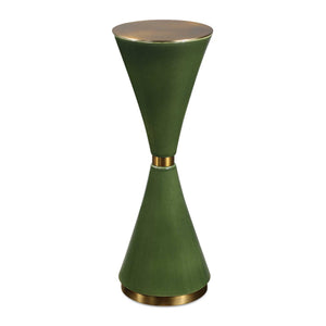 Ronde - Drink Table - Brass / Jade Green