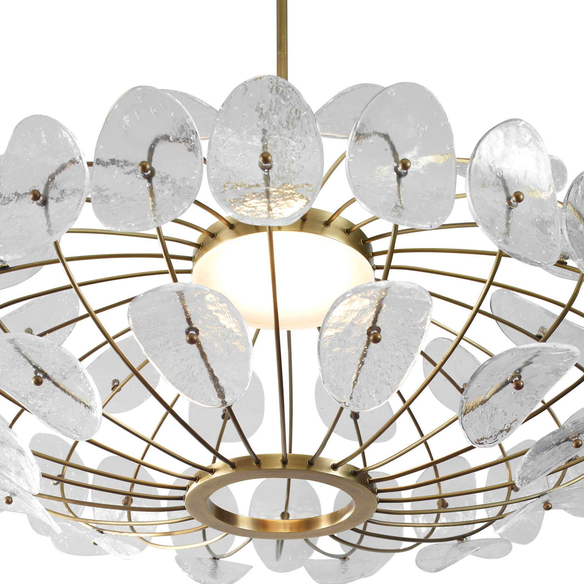 Ufo - 1 Light Pendant - Brass