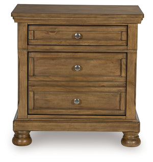 Feddinger - Two Drawer Night Stand - Medium Brown - R&R Furniture Gallery (Fountain Valley, CA)