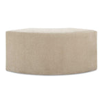 Khai - Rounded Plush Dining Bench - Brown