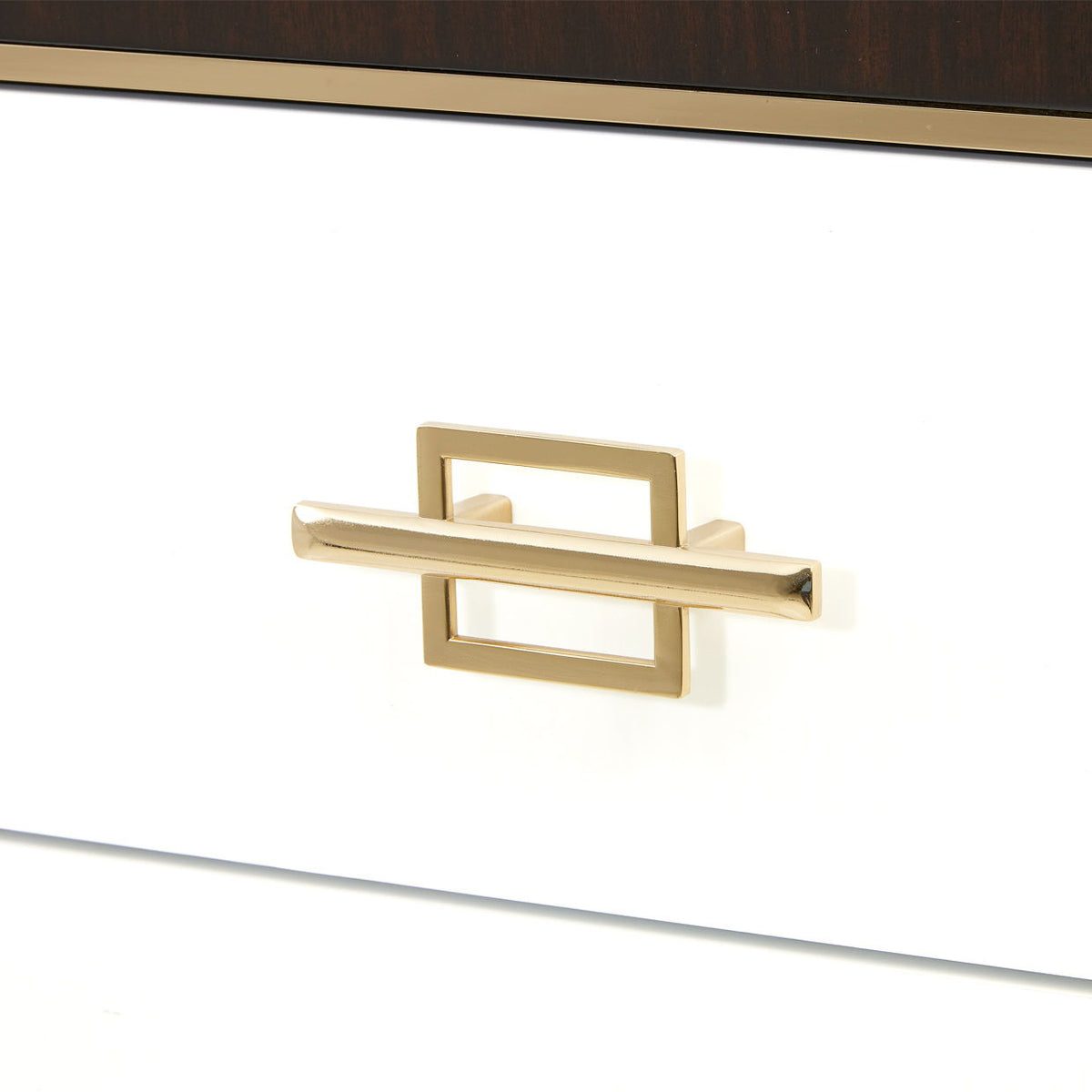 Belmont Place - 5-Drawer Chest - White / Dark Brown - R&R Furniture Gallery (Fountain Valley, CA)