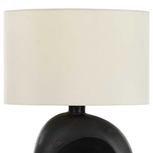 Peephole - Outdoor Bronze Table Lamp - Black