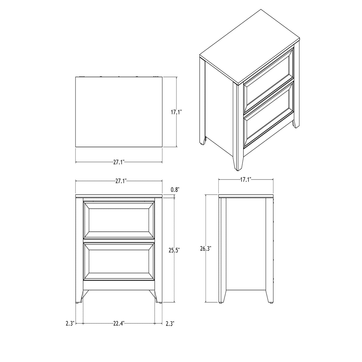 Melissa - Nightstand
