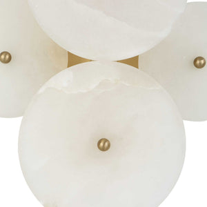 Alabaster Radiance - 2 Light Sconce - Brass
