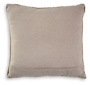 Signature Design by Ashley Habenvale throw pillow with textured fabric and decorative pattern for cozy home decor.