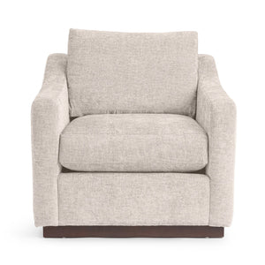 Classic Home Aspen accent arm chair with plush fabric upholstery and wooden legs, designed for stylish living spaces.
