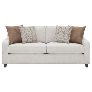 Mahaffey - 2 Piece Track Arm Living Room Set - Beige