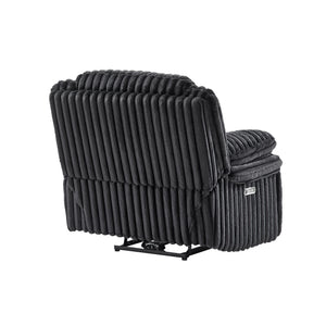 Winston - Power Recliner With LED Lighting - Black