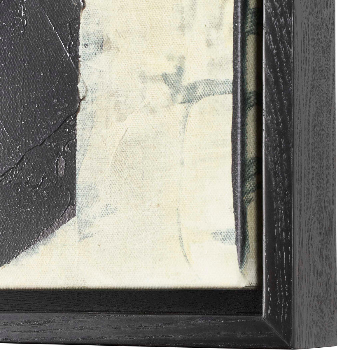 On The Line - Framed Canvases (Set of 2) - Black / Beige
