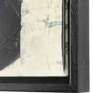 On The Line - Framed Canvases (Set of 2) - Black / Beige