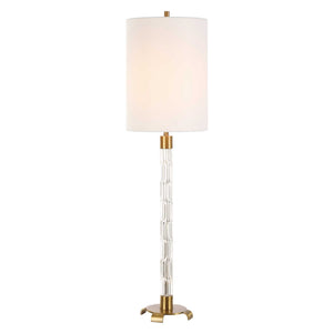 York - Crystal Buffet Lamp - Brass