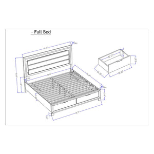 Cllisie - 5 Piece Bedroom Set With Padded Headboard