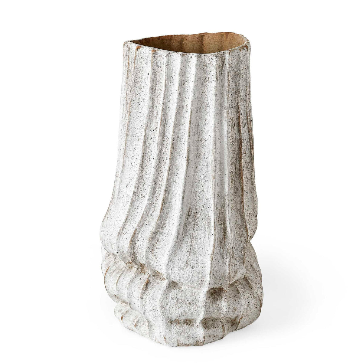 Puddle - Vase - Brown / White